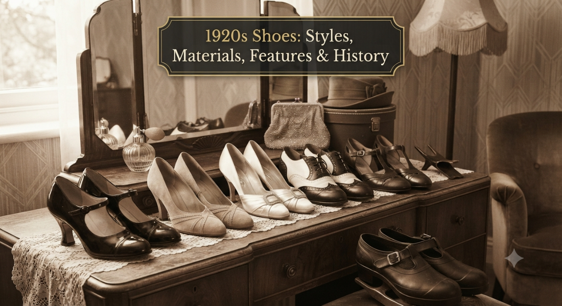 1920s Shoes: Styles, Materials, Features & History