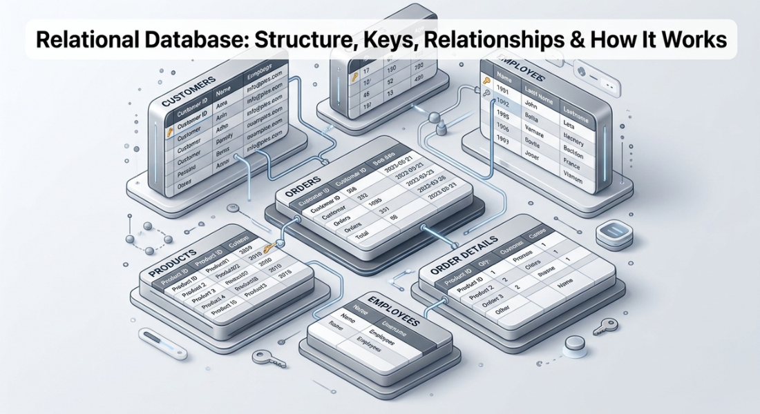Relational Database: Structure, Keys, Relationships & How It Works