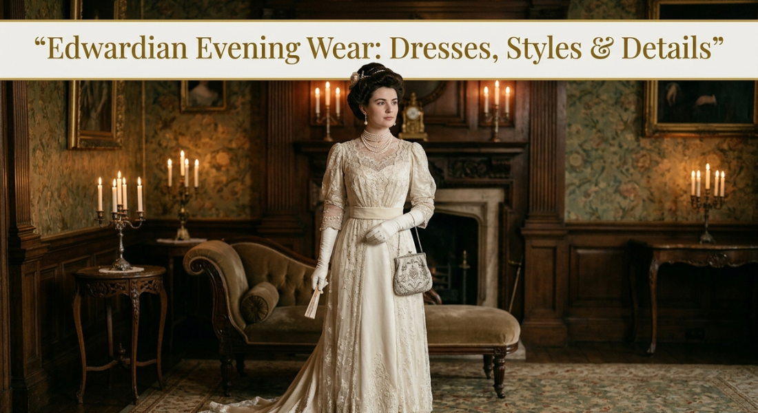 Edwardian Evening Wear: Dresses, Styles & Details